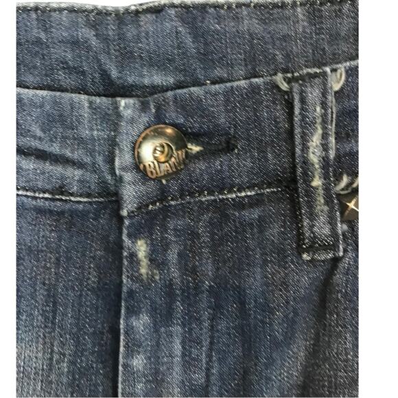 BlankNYC Distressed Studded Skinny Jeans Sz 27 - Picture 10 of 13